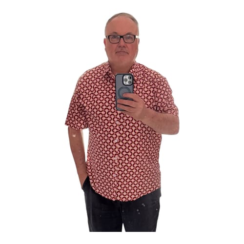 Customer photo review of Bundle Of 3 | Men's Retro Vintage Geometric Circle Cool Summer Short Sleeve Shirt