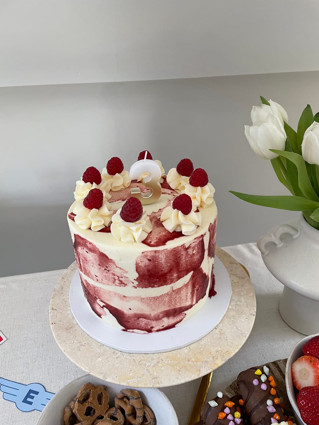 Customer photo review of Raspberry Ripple Cake
