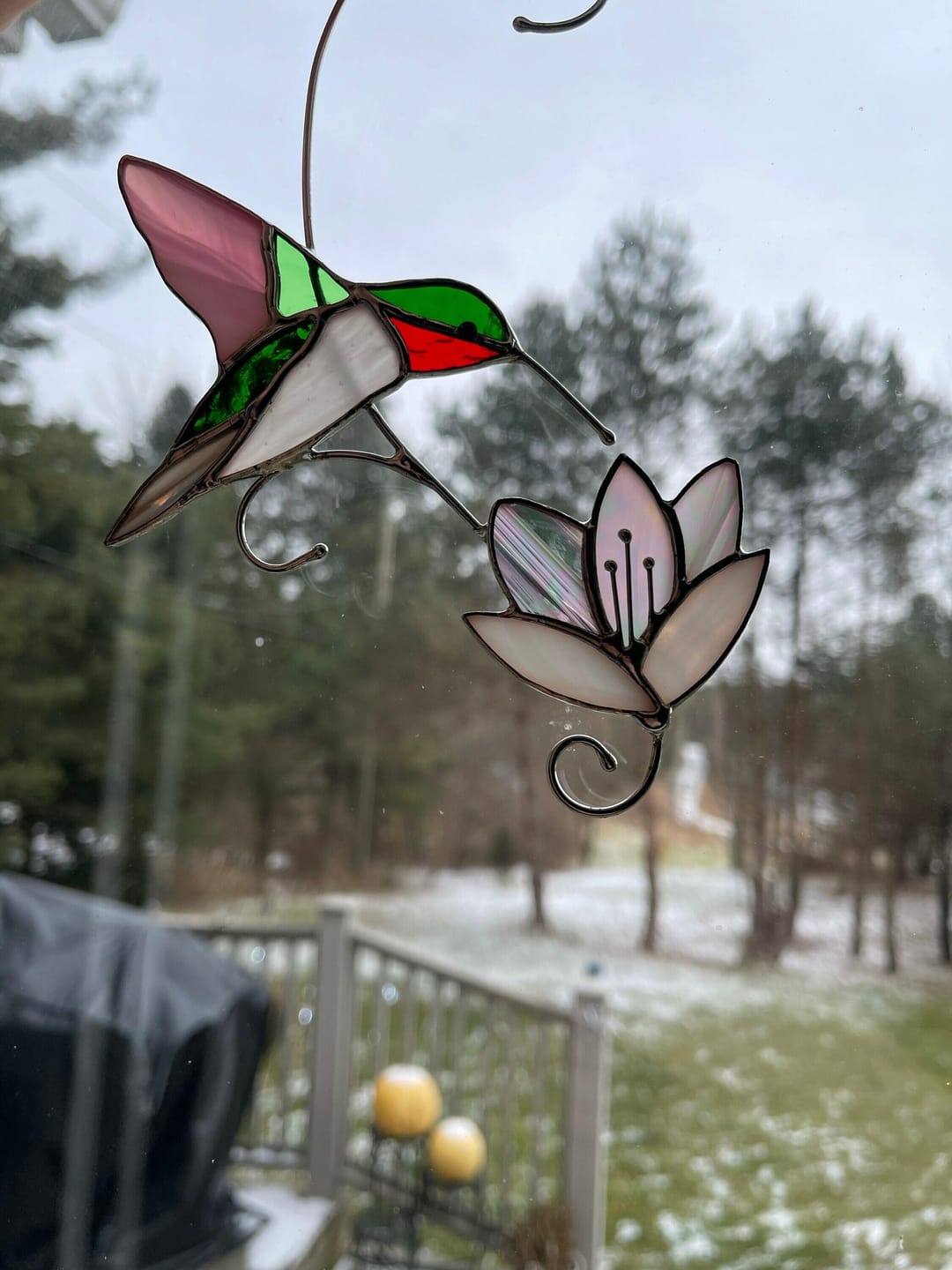 Customer photo review of Ruby-throated Hummingbird with the Flower
