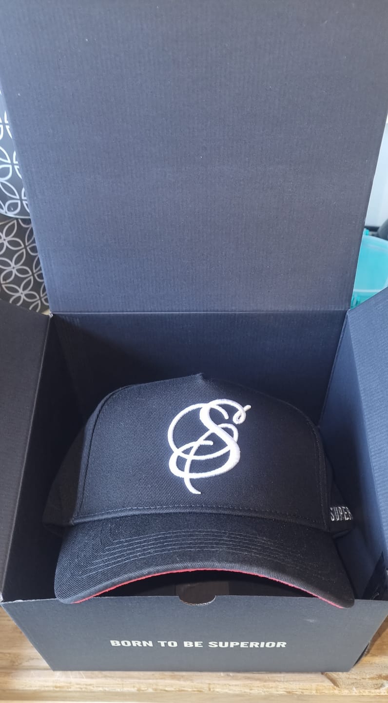 Customer photo review of S Baseball Cap - Black & Red