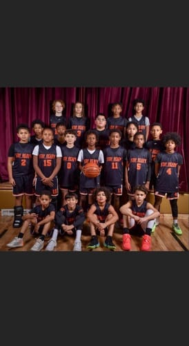 Customer photo review of Custom Black White Red Star Graffiti Pattern Double Side Sets Basketball Uniform