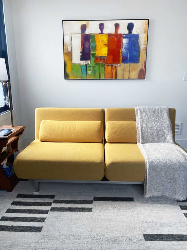 Customer photo review of Abstract People Canvas Art #AE003
