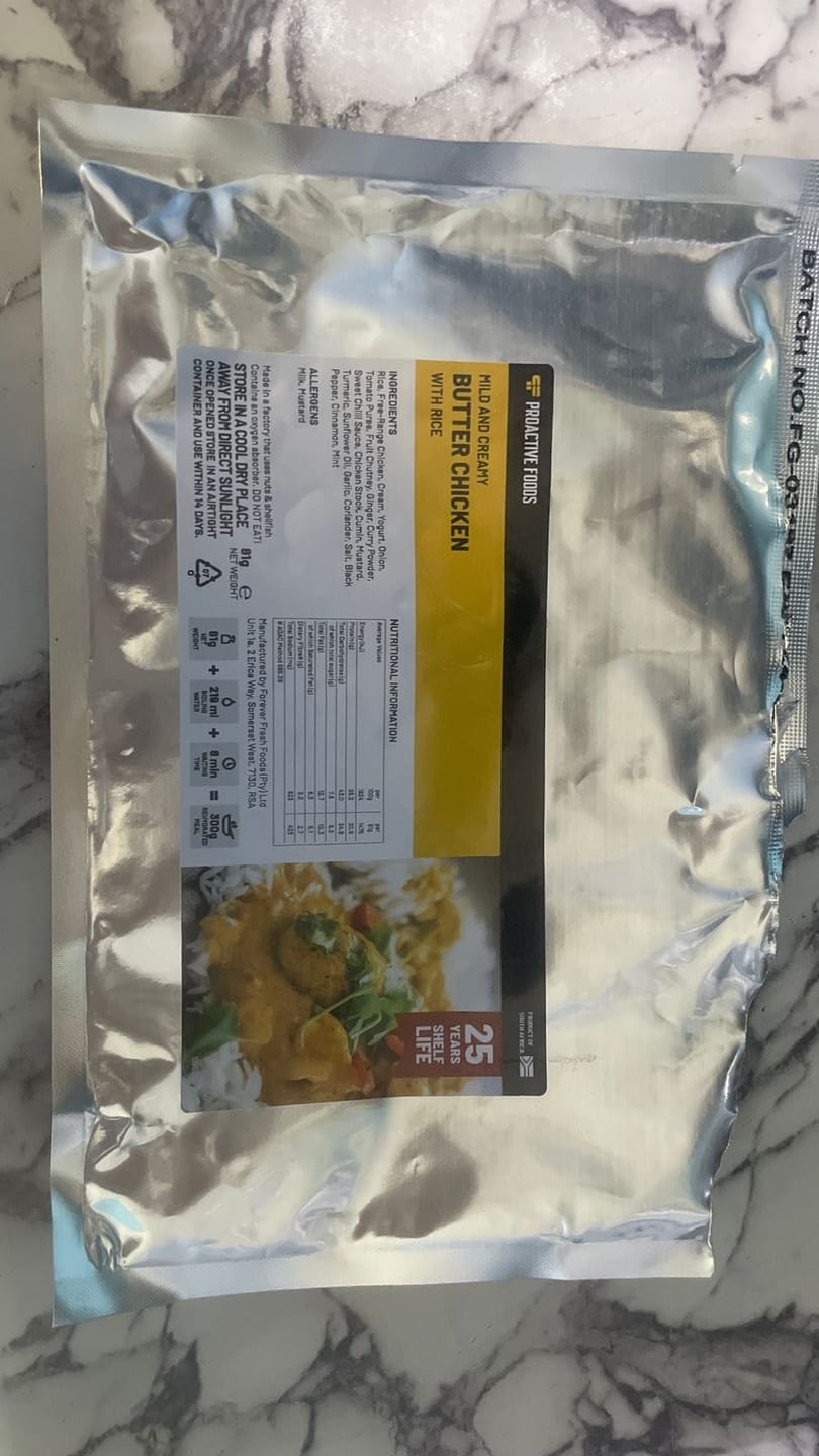 Customer photo review of Mild & Creamy Butter Chicken - with Rice (300g)