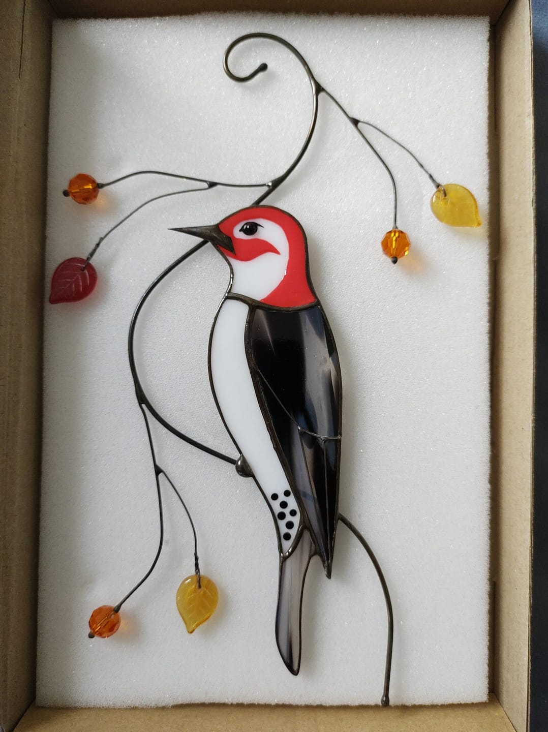 Customer photo review of Woodpecker Suncatcher