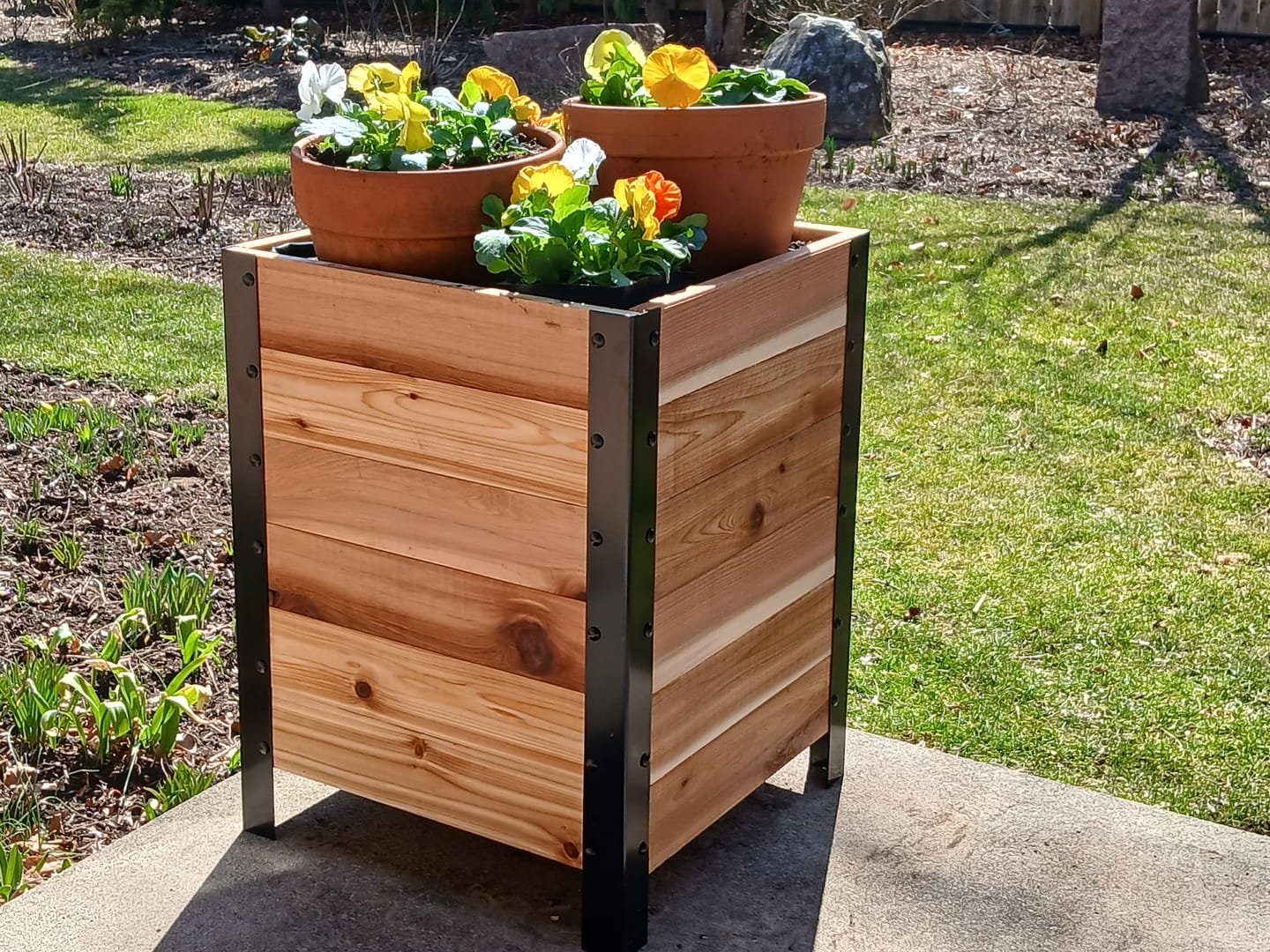Customer photo review of 18" x 24" Planter Box - 24" TALL