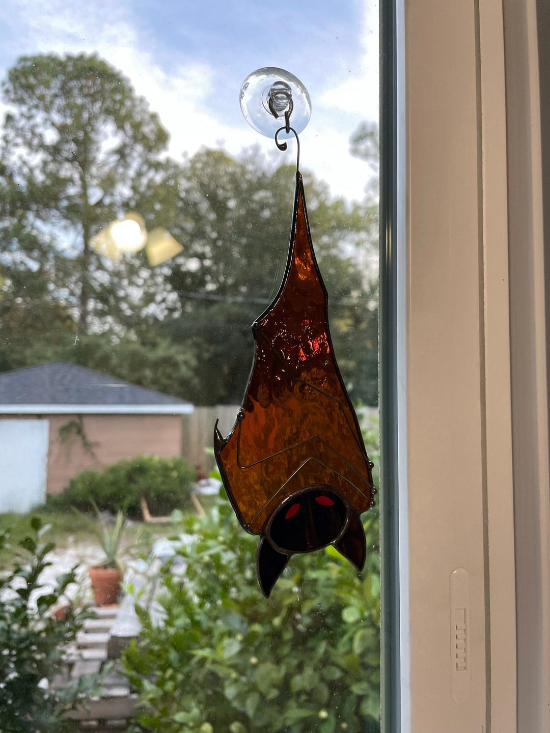 Customer photo review of Halloween Brown Transparent Bat