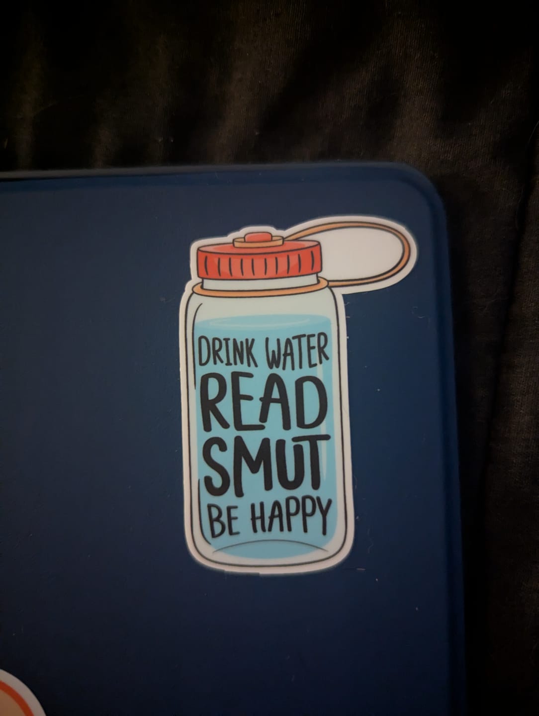 Customer photo review of drink water sticker