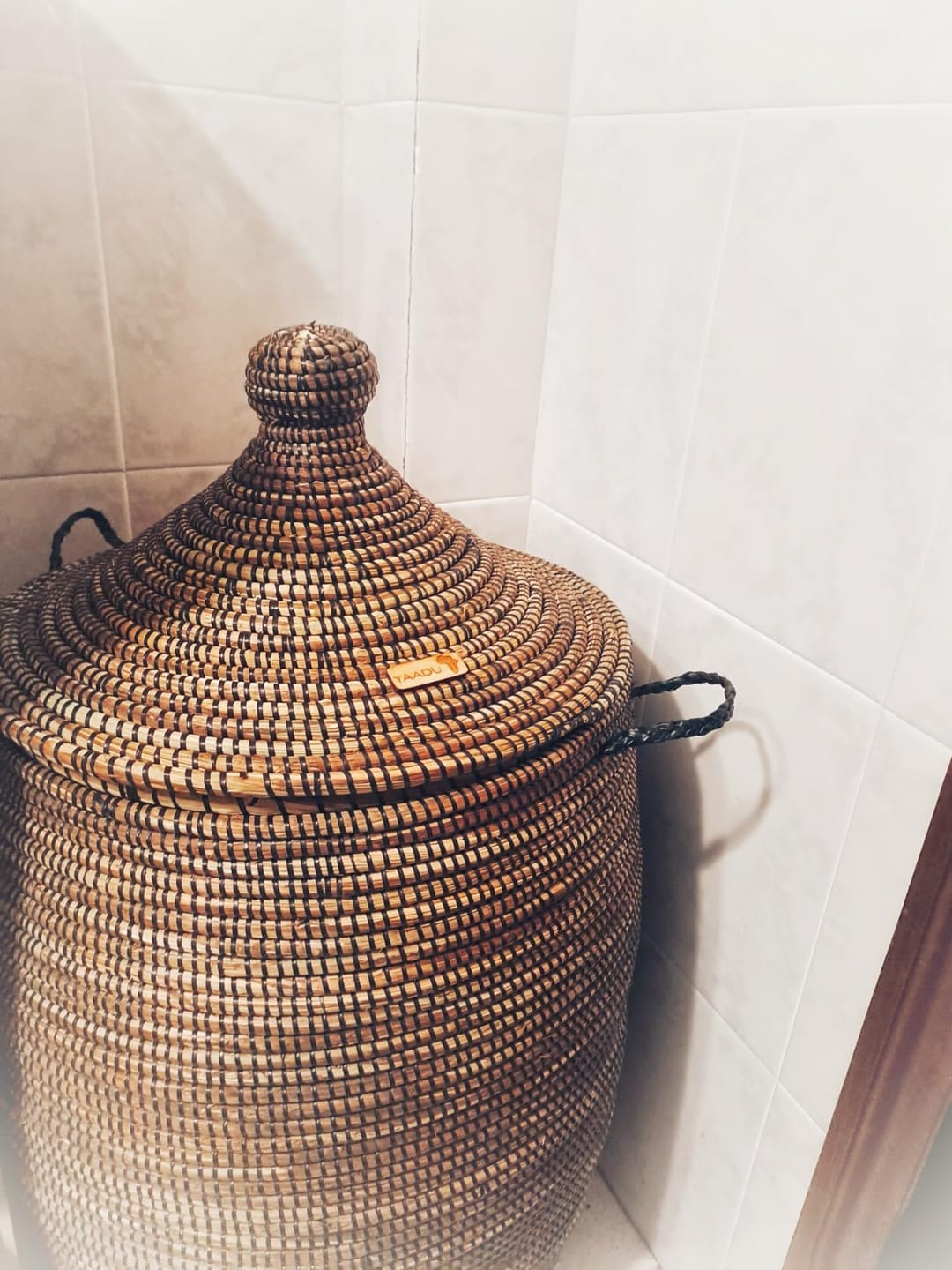 Customer photo review of Wäschekorb mit traditionellem Deckel - large – Dakar