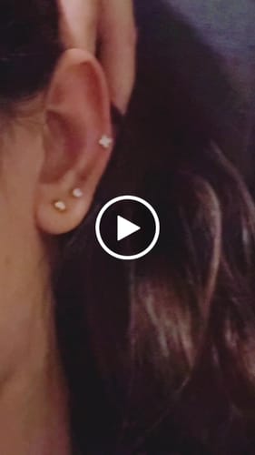 Customer video review of Baby flower studs
