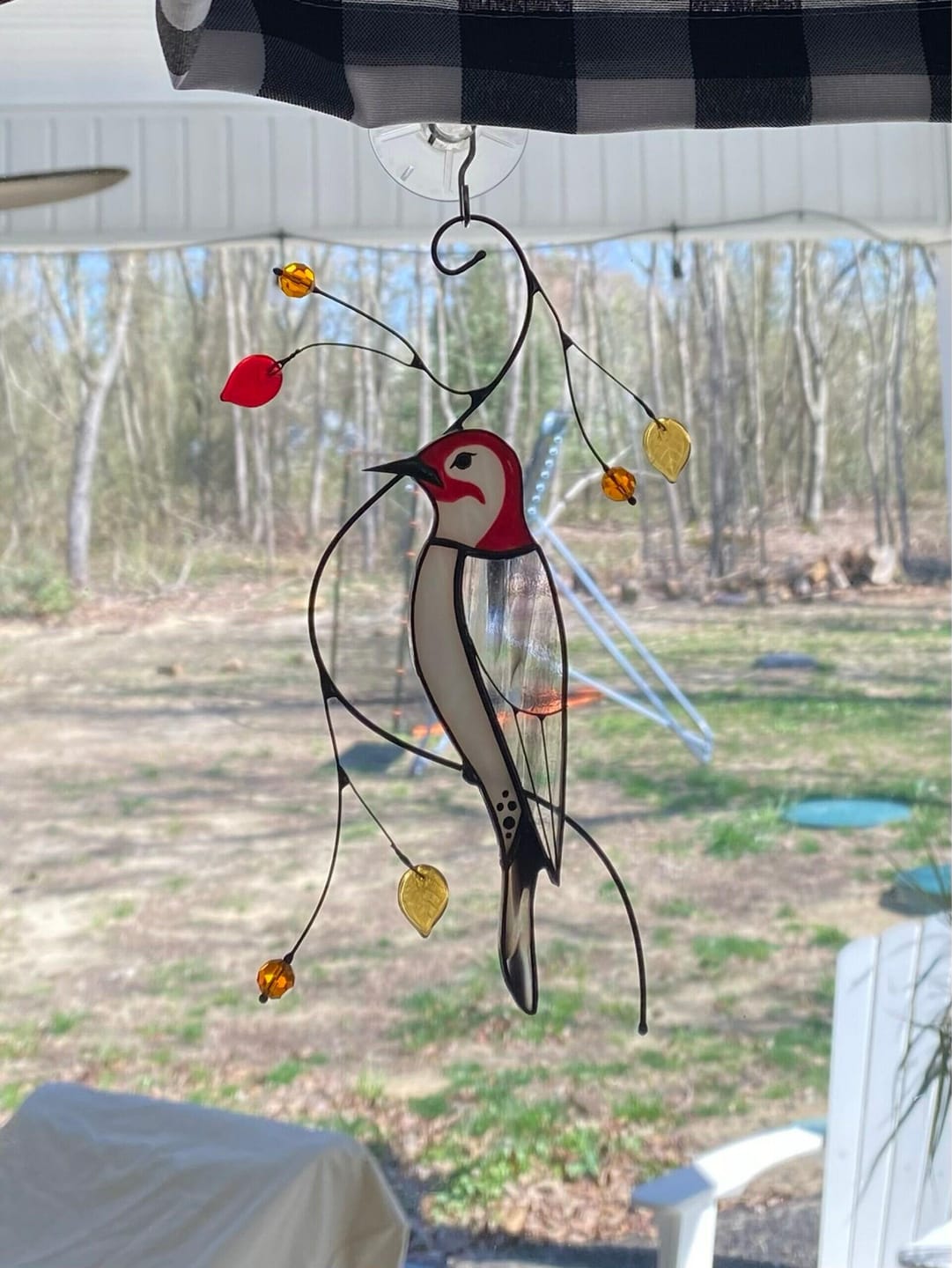 Customer photo review of Woodpecker Suncatcher
