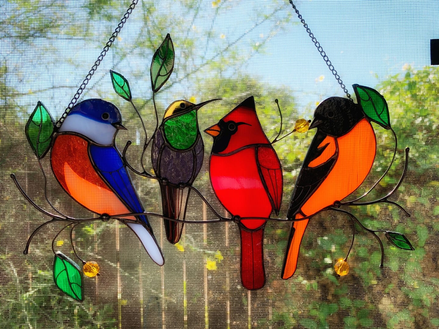 Customer photo review of Four Birds on the Branch