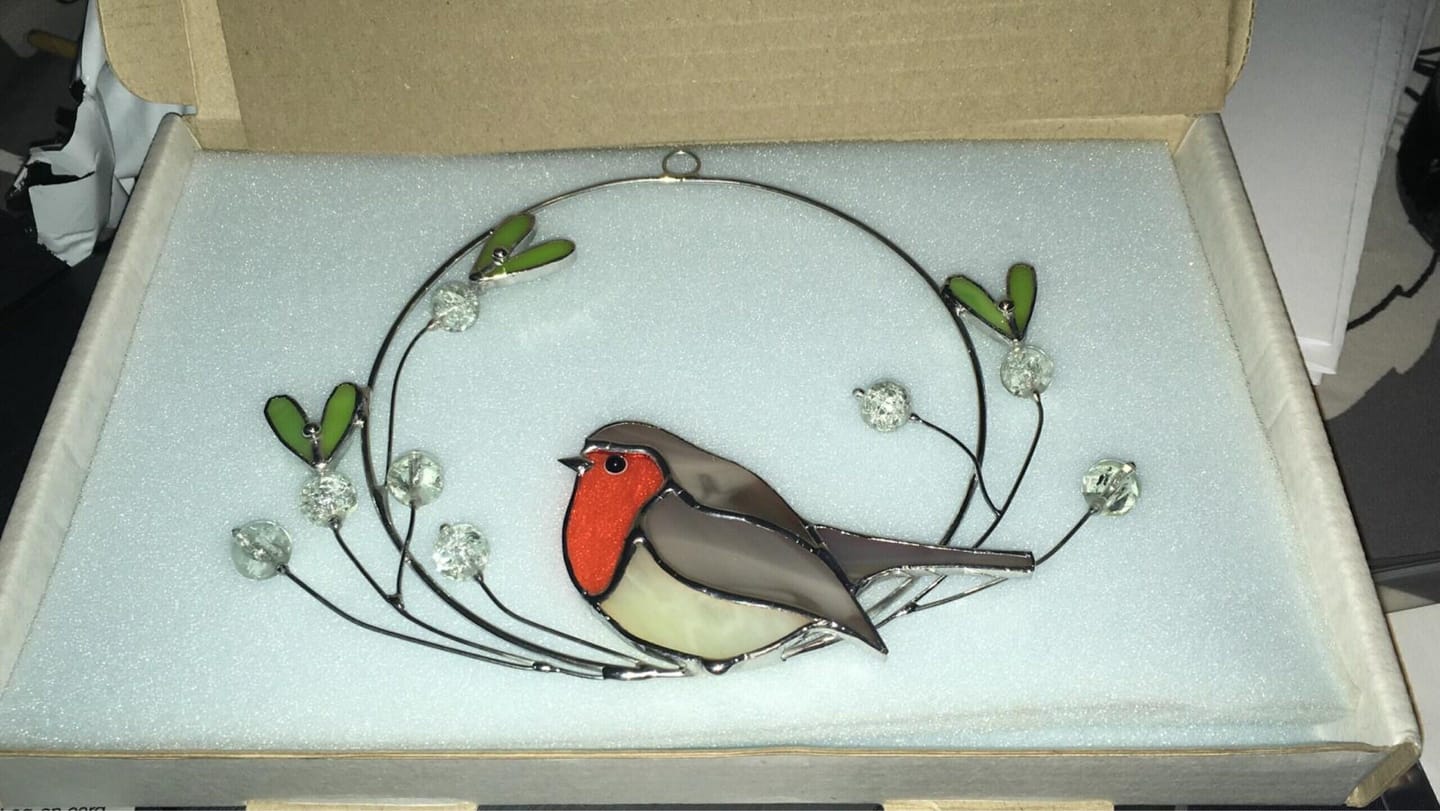 Customer photo review of Robin on the Mistletoe