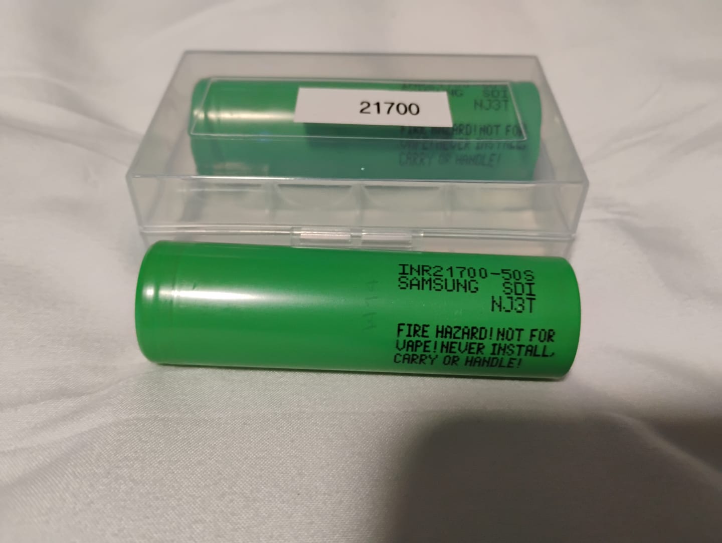 Customer photo review of Samsung 50S 21700 5000mAh 25A Battery