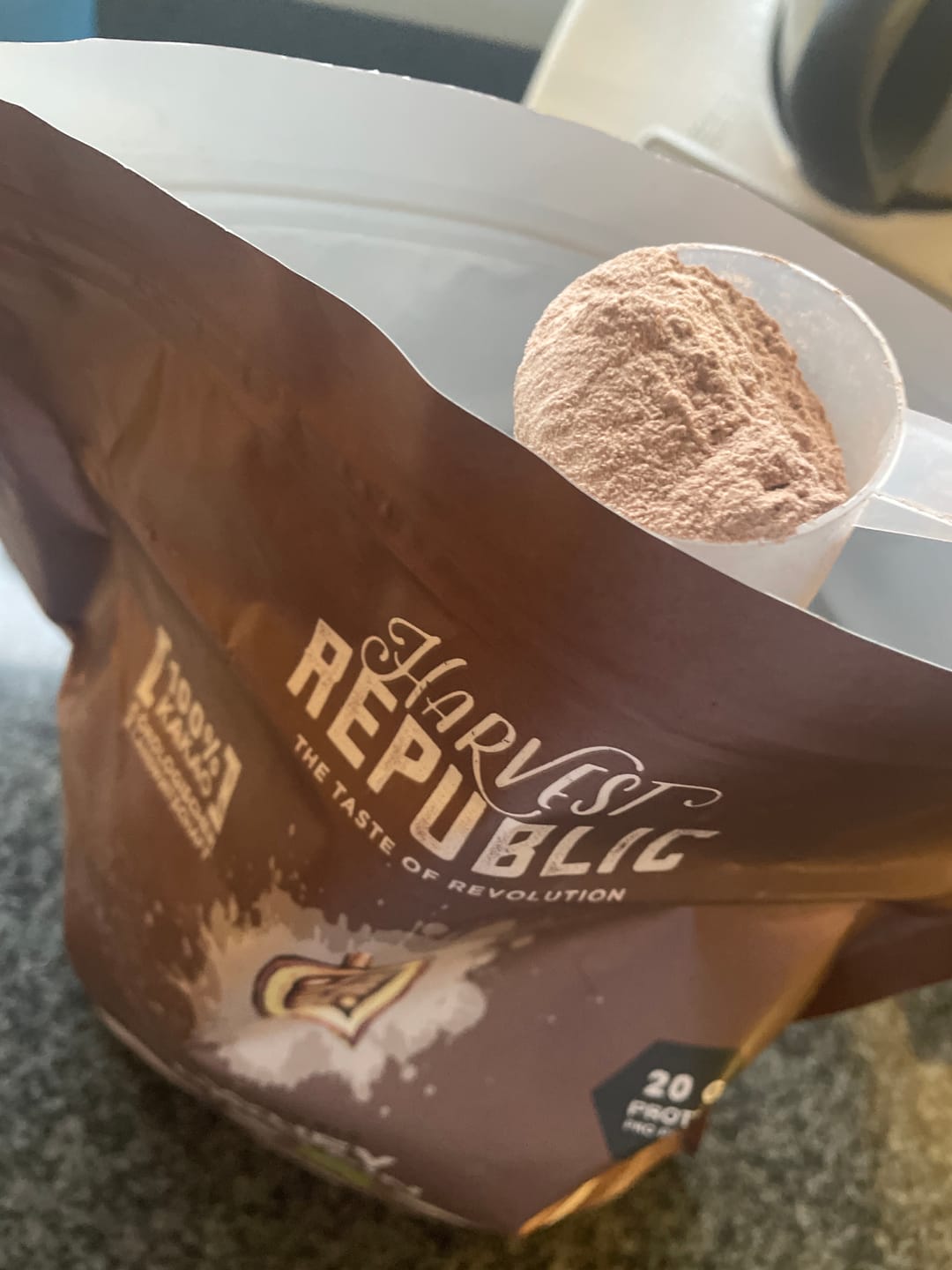 Customer photo review of Whey Protein - Cacao