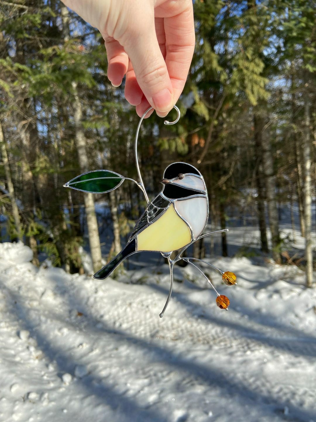Customer photo review of Chickadee with Berries
