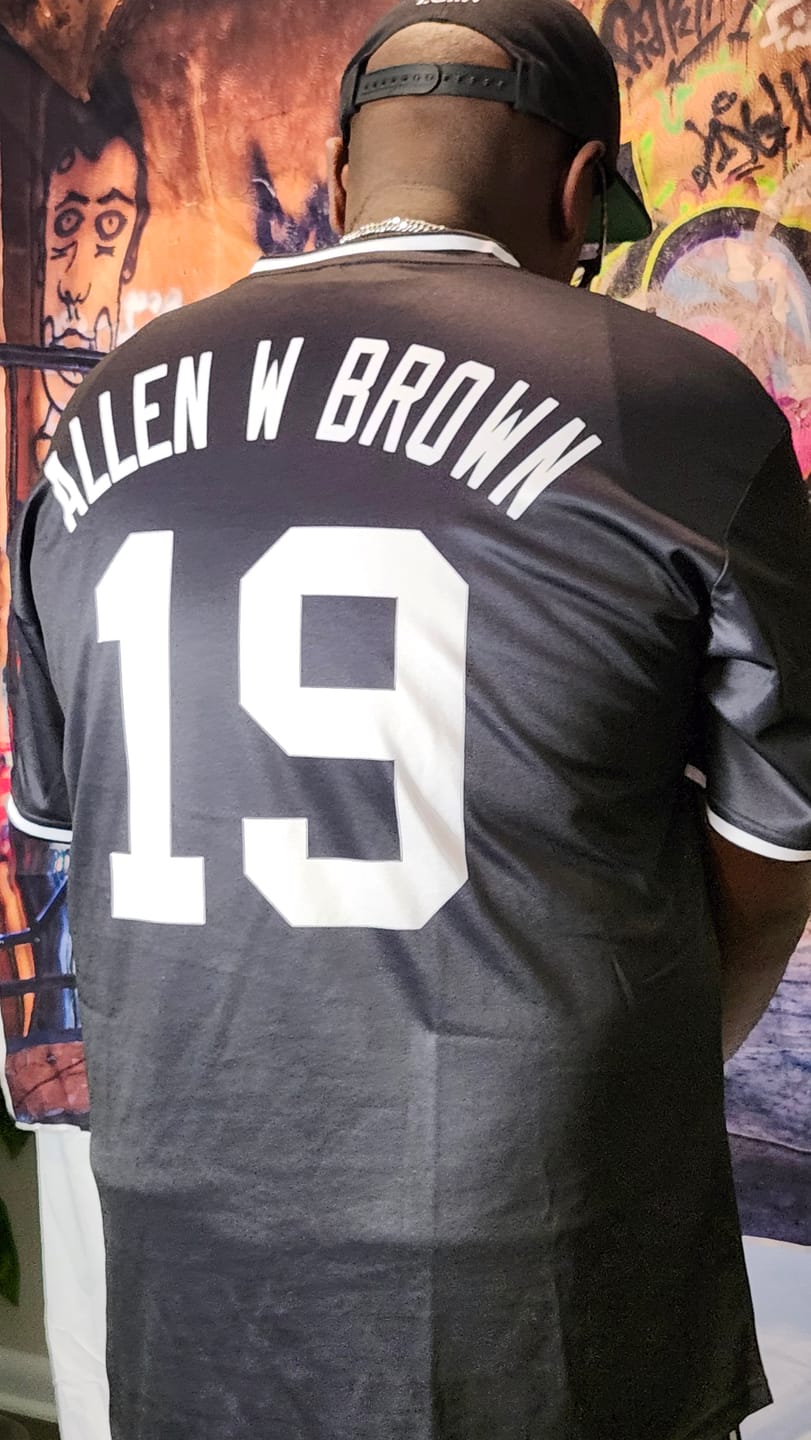 Customer photo review of Custom Black White Classic Style Personalized Authentic Pullover Baseball Jersey