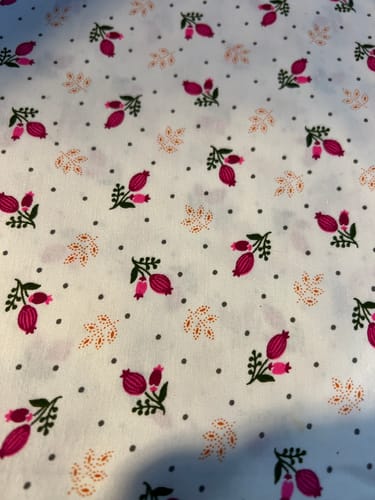 Customer photo review of 2.9 Metres Luxury 100% Cotton - 36" Wide - Pink & Orange