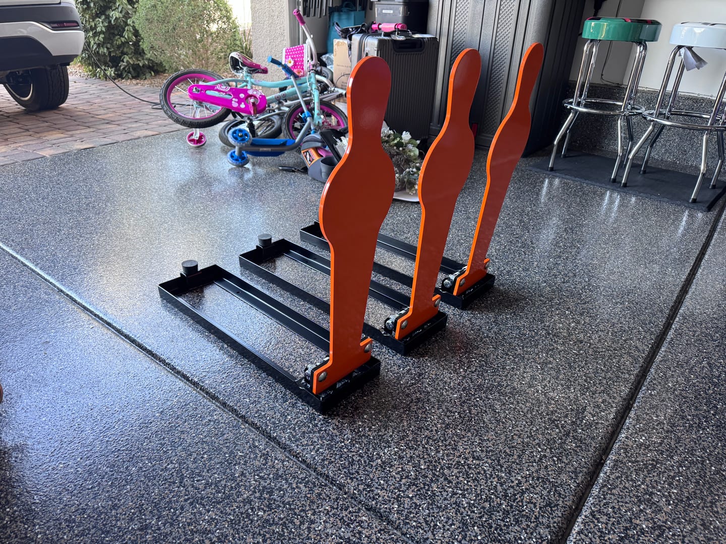Customer photo review of 28" AR500 Steel 3/8" Thick Auto Reset Popper Target