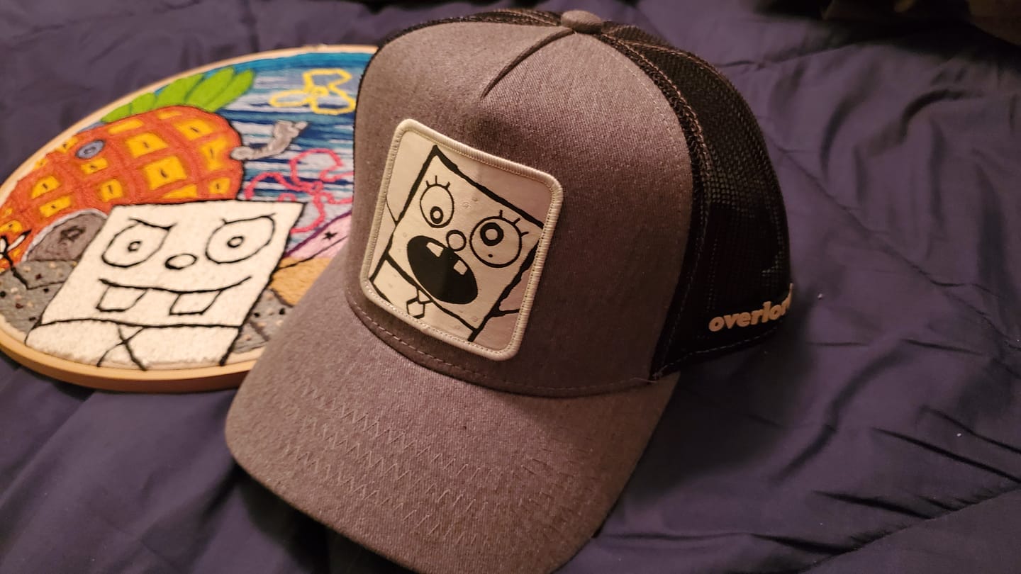 Customer photo review of OVERLORD X SpongeBob: DoodleBob Trucker Cap