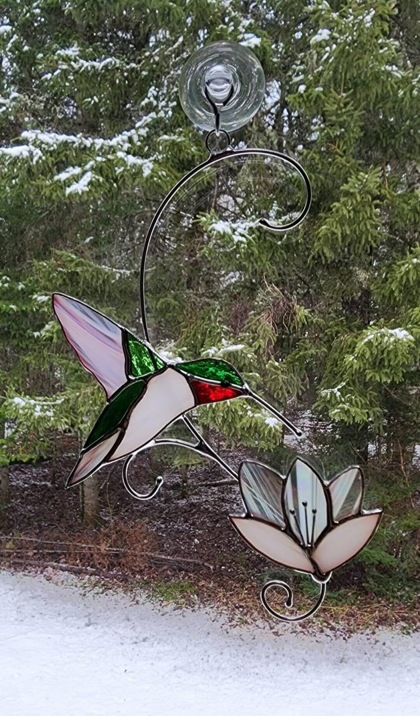 Customer photo review of Ruby-throated Hummingbird with the Flower