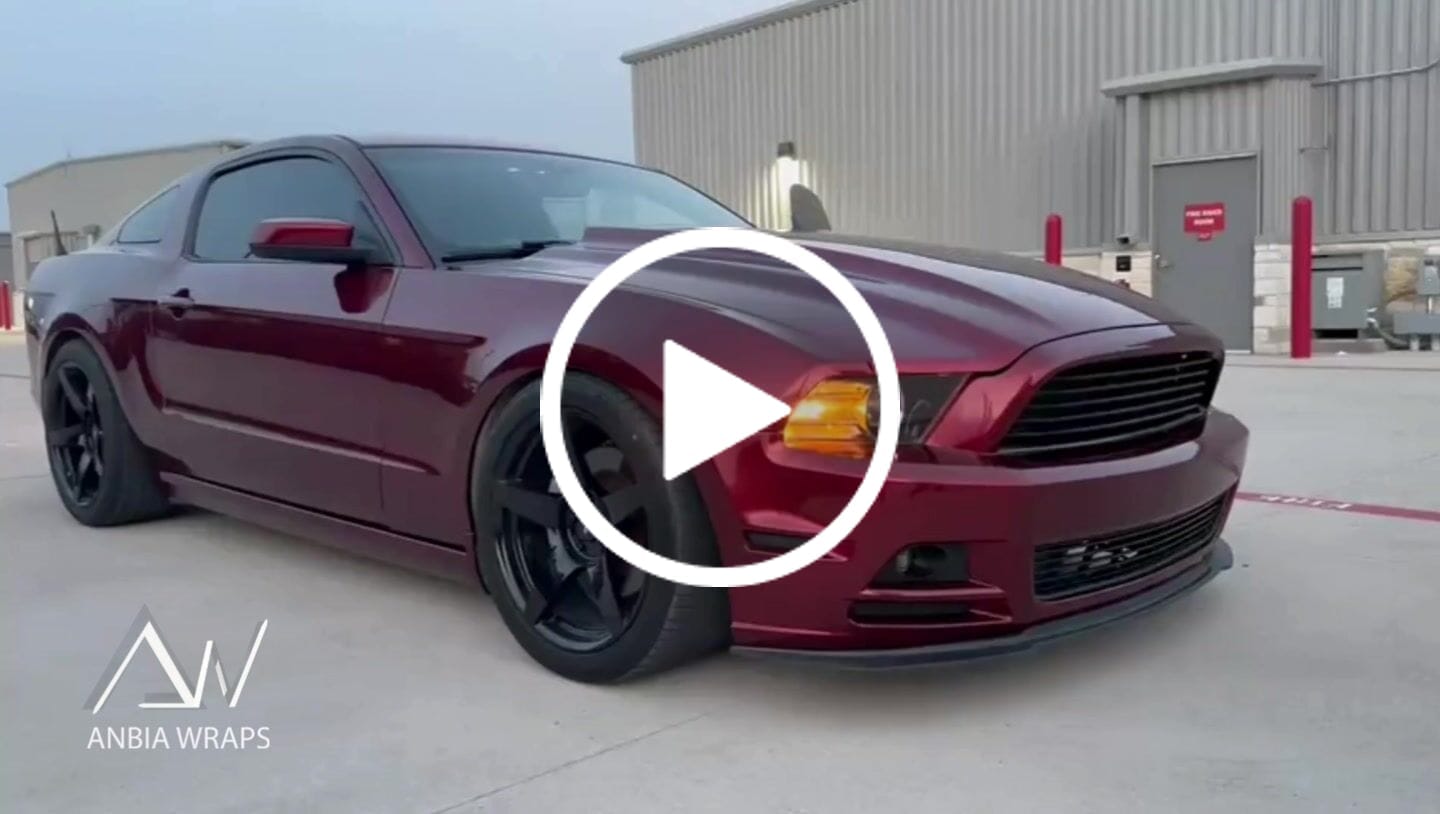 Customer video review of Glossy Metallic Rufous Red Vinyl Wrap