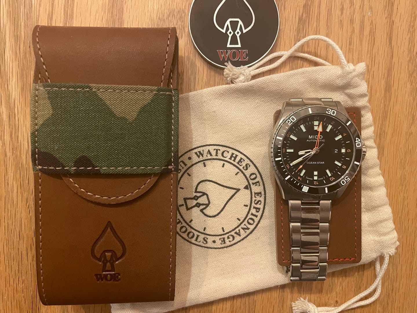 Customer photo review of Travel Pouch and Challenge Coin