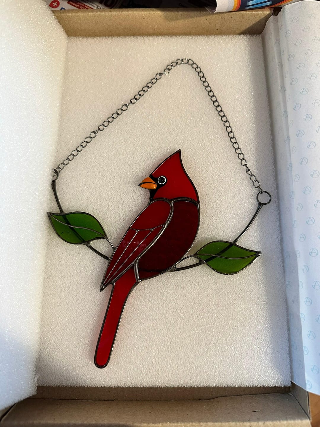 Customer photo review of Cardinal on the Chain