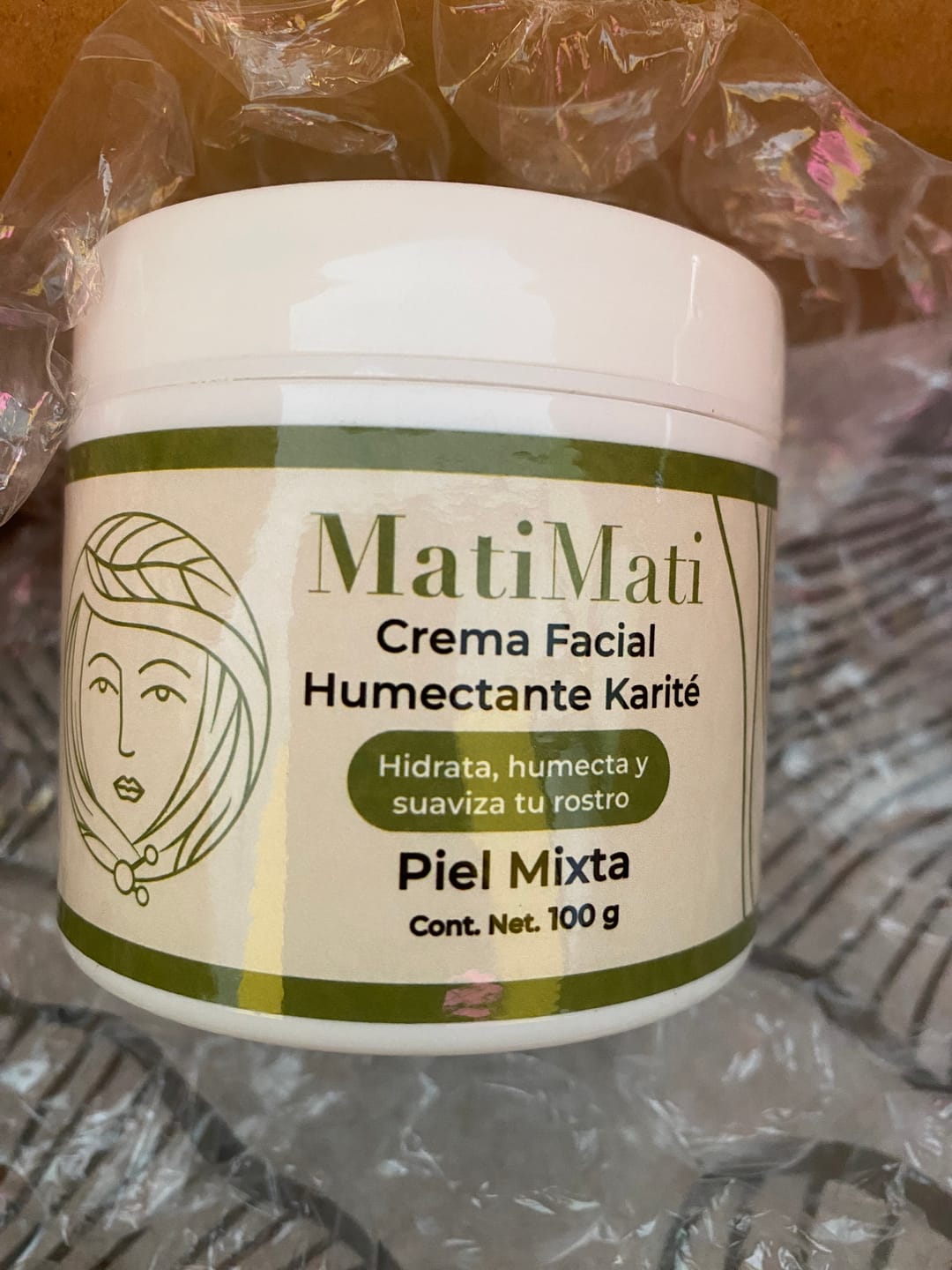 Customer photo review of Crema Facial Humectante Karite