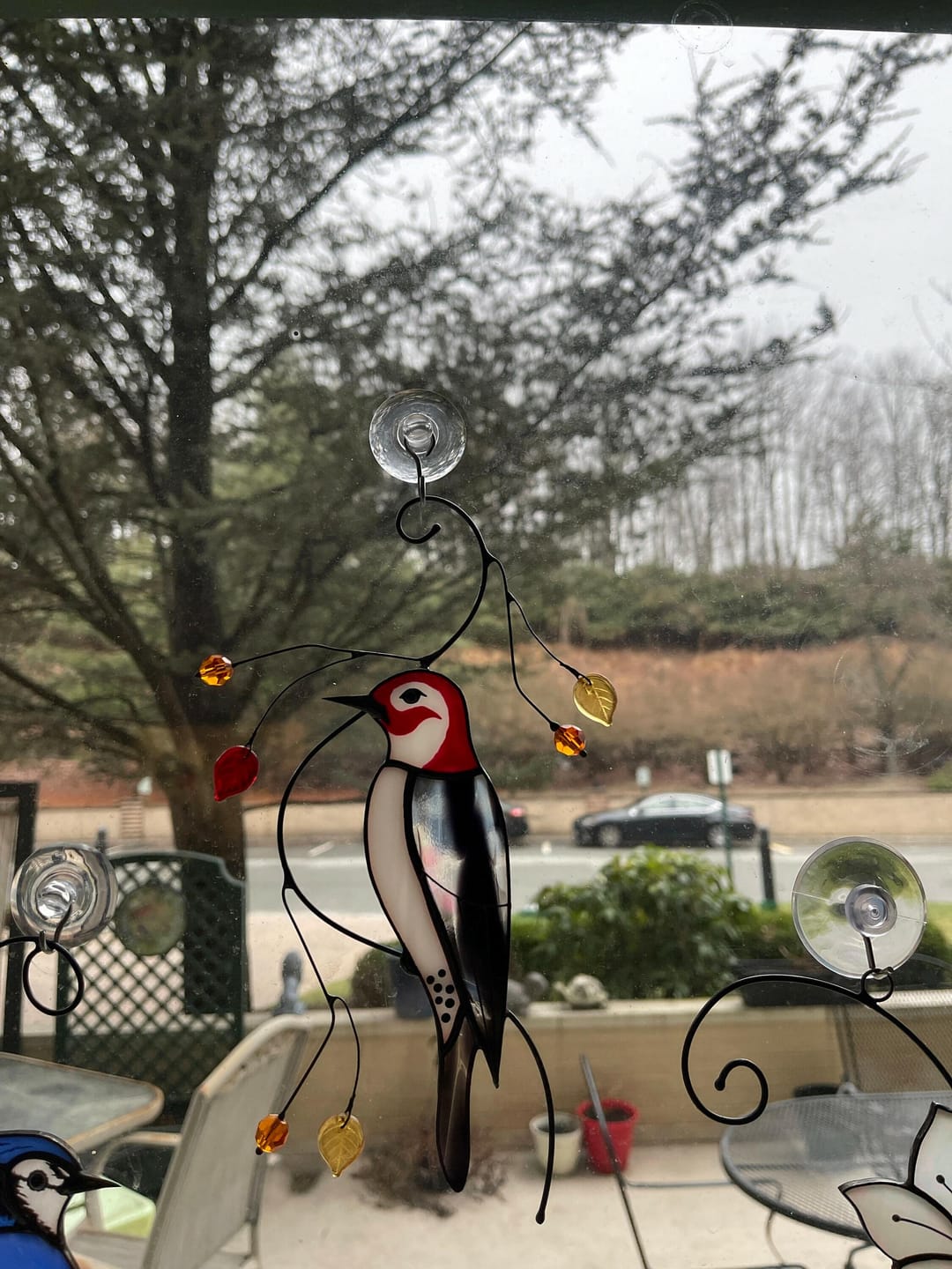 Customer photo review of Woodpecker Suncatcher