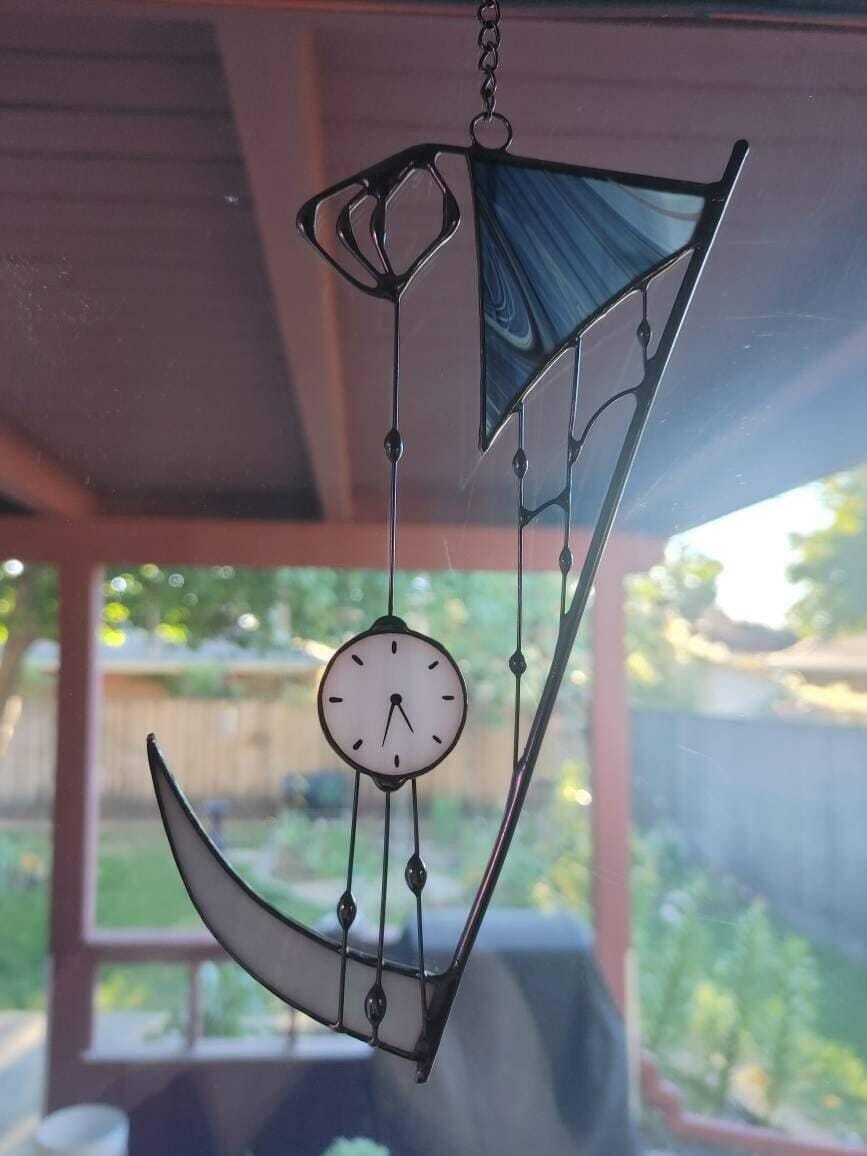 Customer photo review of Suncatcher stained glass "Hand of Death"