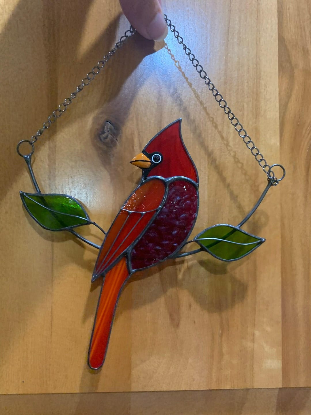 Customer photo review of Cardinal on the Chain