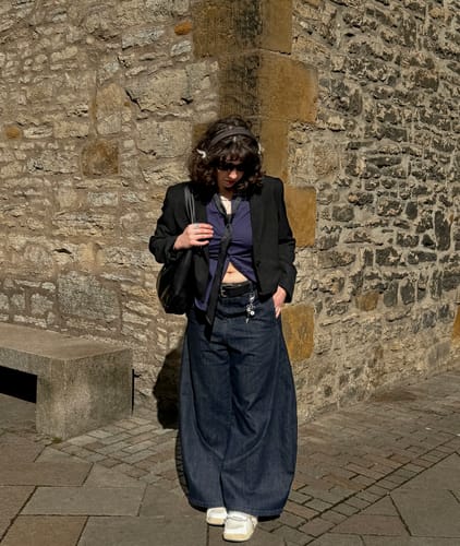 Customer photo review of Vintage Scimitar Jeans