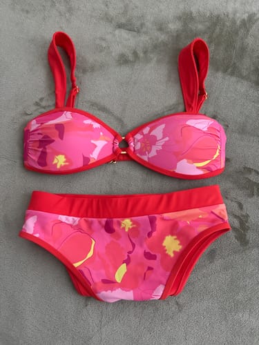 Customer photo review of BRIDGET Floral Fruit Punch Princess Bikini Top