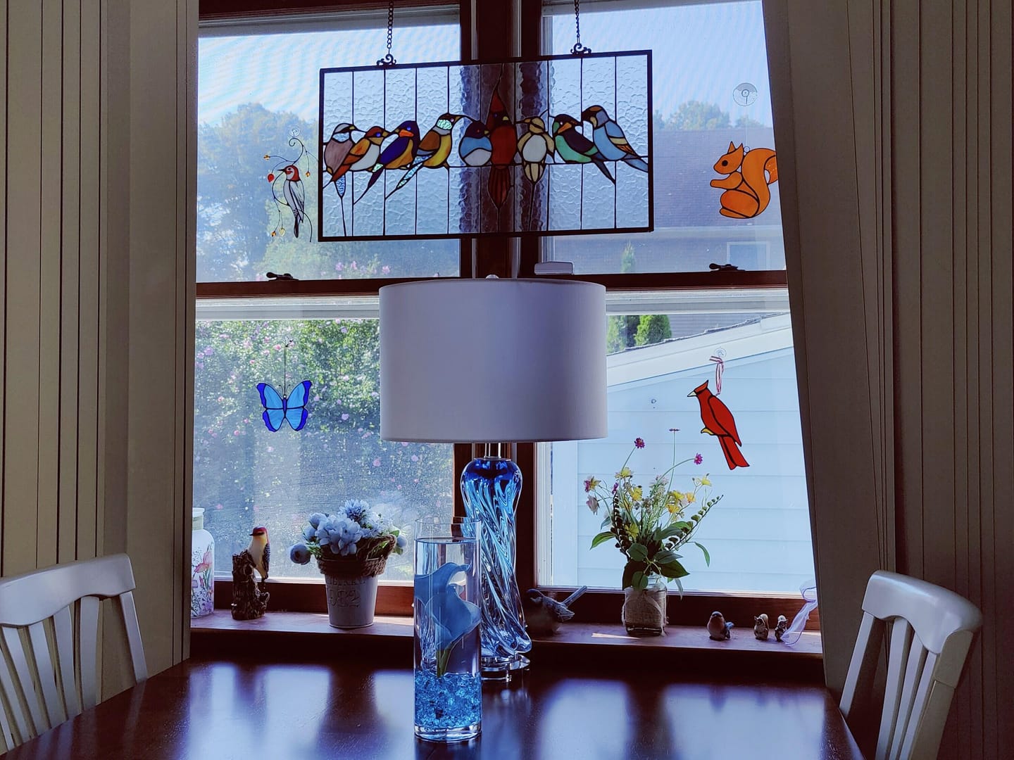 Customer photo review of Woodpecker Suncatcher