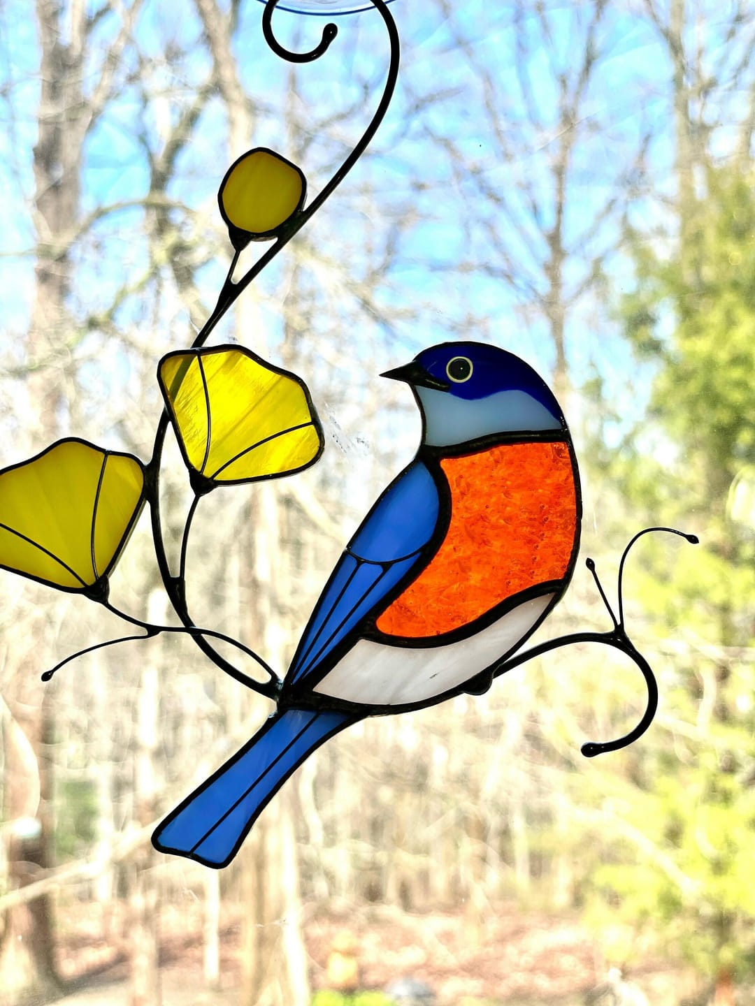 Customer photo review of Bluebird with Yellow Flowers