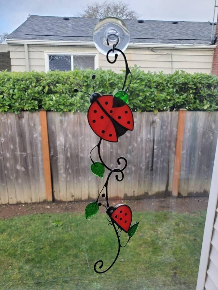 Customer photo review of Red Ladybug Suncatcher
