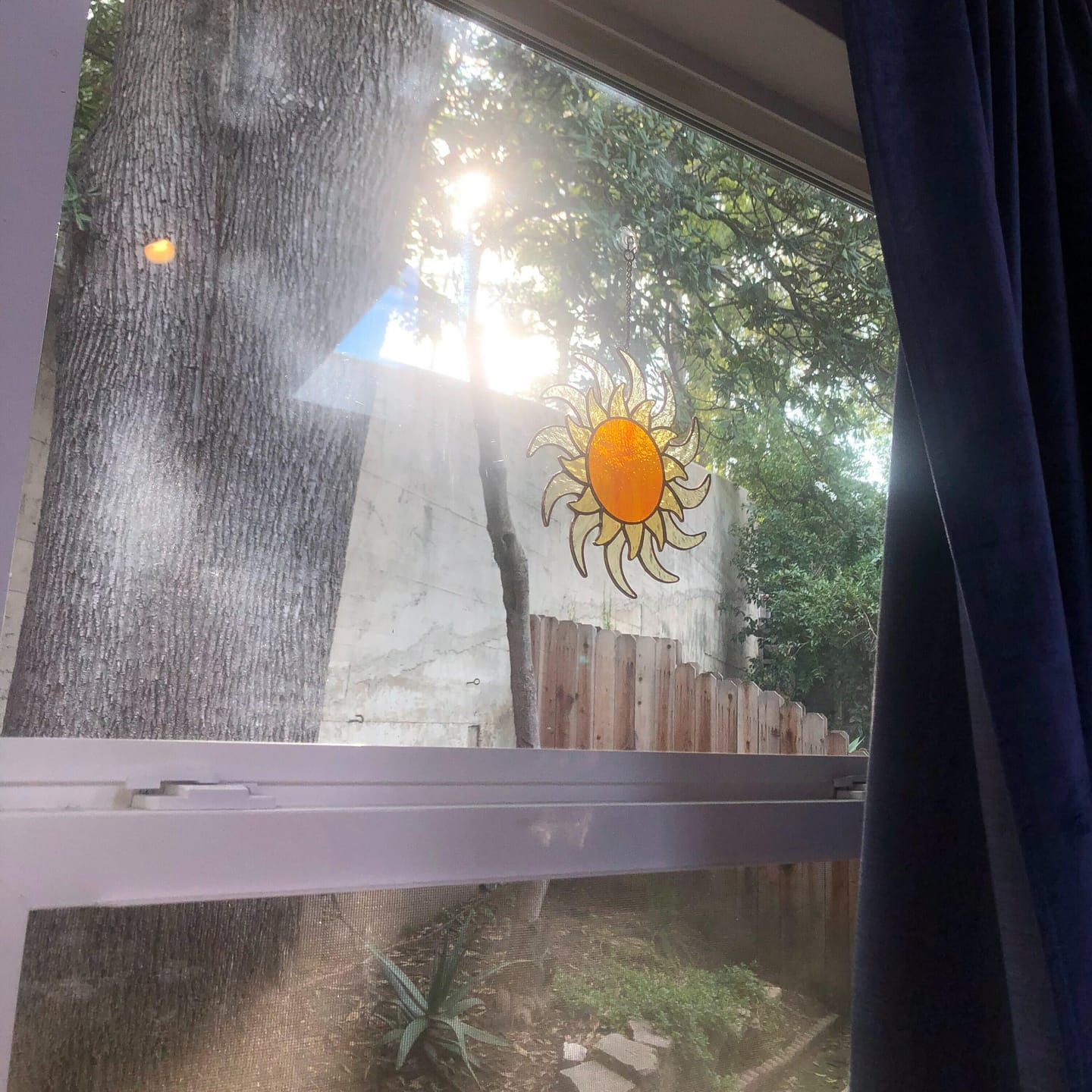 Customer photo review of Stained Glass Sun Suncatcher