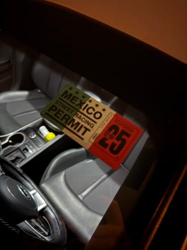 Customer photo review of Mexico Street Racing Sticker