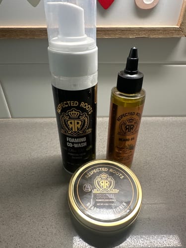 Customer photo review of Beard Care Kit