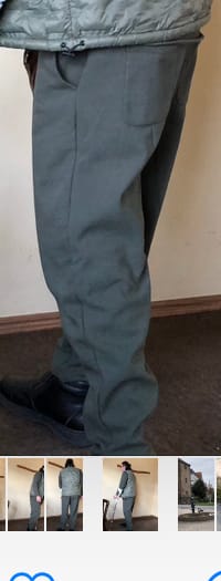Customer photo review of Buddha Stones - Einfarbige Herrenhose aus Leinen mit weitem Bein und Taschen