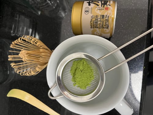Customer photo review of Washimine Ceremonial Matcha Tea