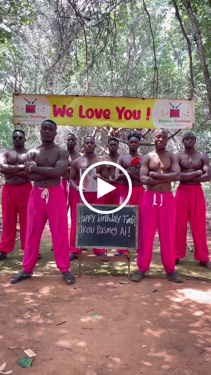 Customer video review of Greeting Video from Africa - Pink Pants