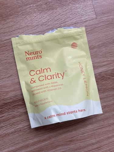 Customer photo review of Calm & Clarity Mints