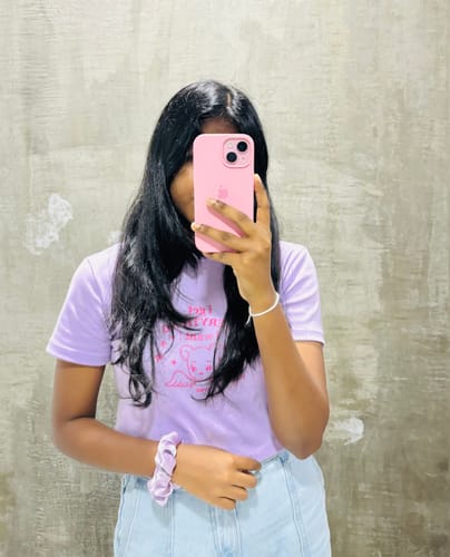 Customer photo review of Heavenly Hug Crop T Shirt