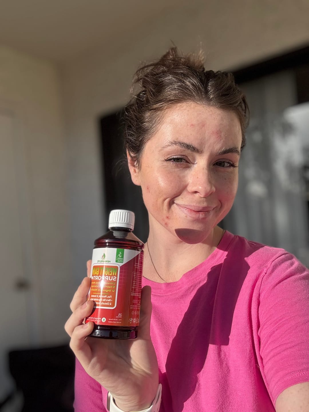 Customer photo review of Herbapeutic Weight Gain Syrup