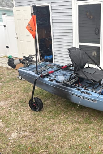 Customer photo review of Sidekick Wheel Systems for Bonafide and Native Kayaks
