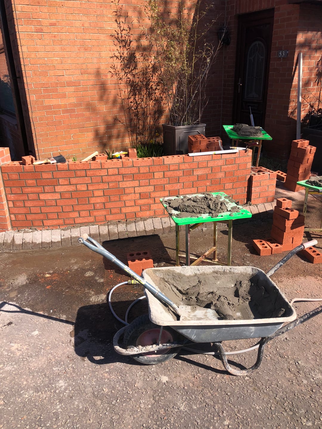 Customer photo review of Zinc Plated Mortar / Spot Board Stand - with feet
