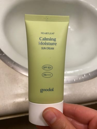 Customer photo review of [Goodal] Houttuynia Cordata Calming Moisture Sun Cream 50ml