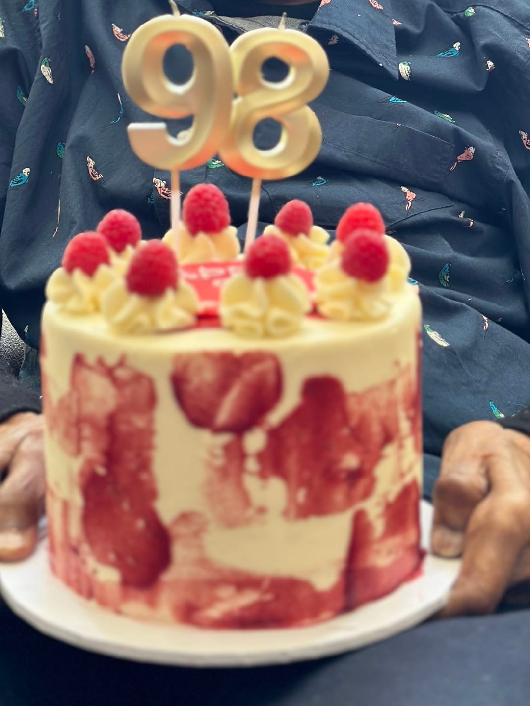 Customer photo review of Raspberry Ripple Cake