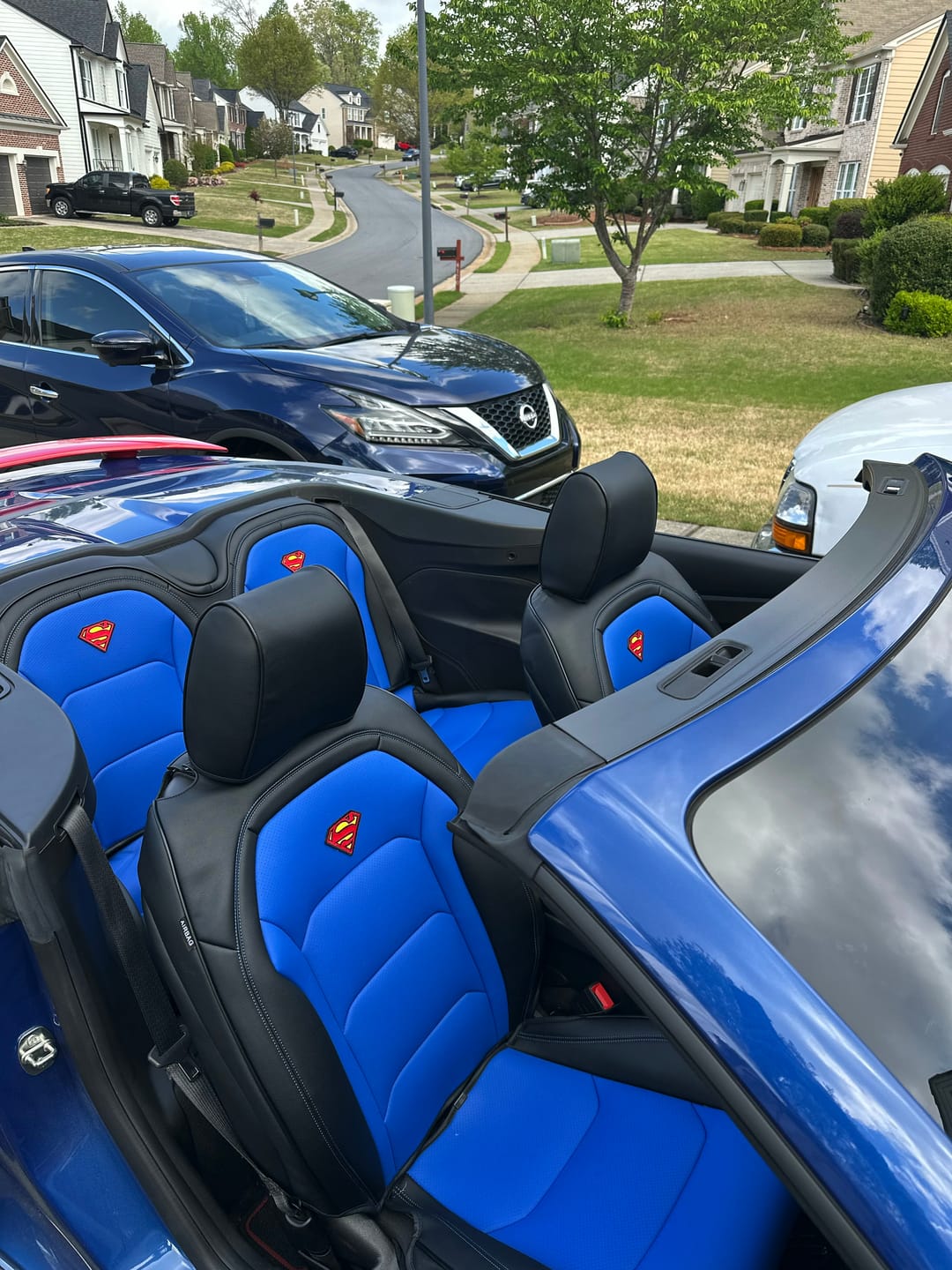 Customer photo review of 6th Gen Camaro Convertible Custom Leather Seat Covers